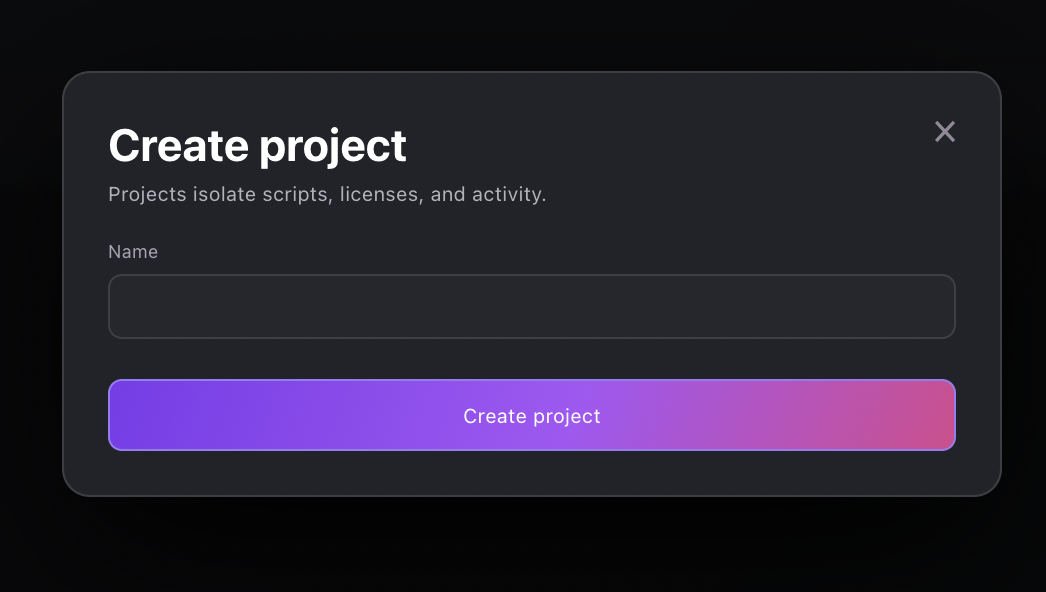 Create project